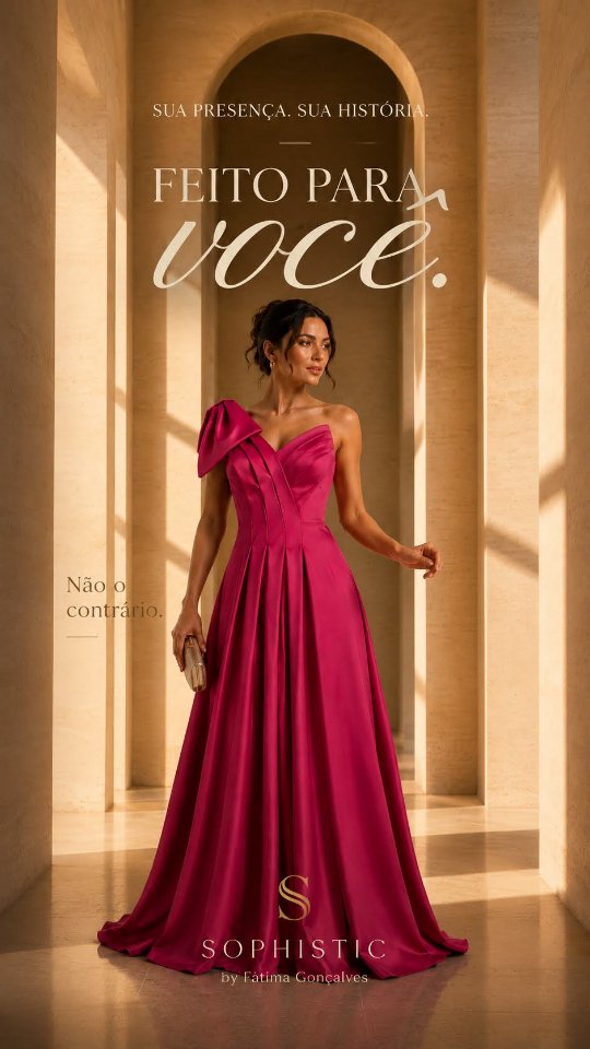 Existem momentos que ficam para sempre.

E, muitas vezes, eles começam com a escolha do vestido certo.

Na SOPHISTIC, cada criação nasce para acompanhar histórias únicas, porque acreditamos que a elegância vai além da beleza: ela faz você s