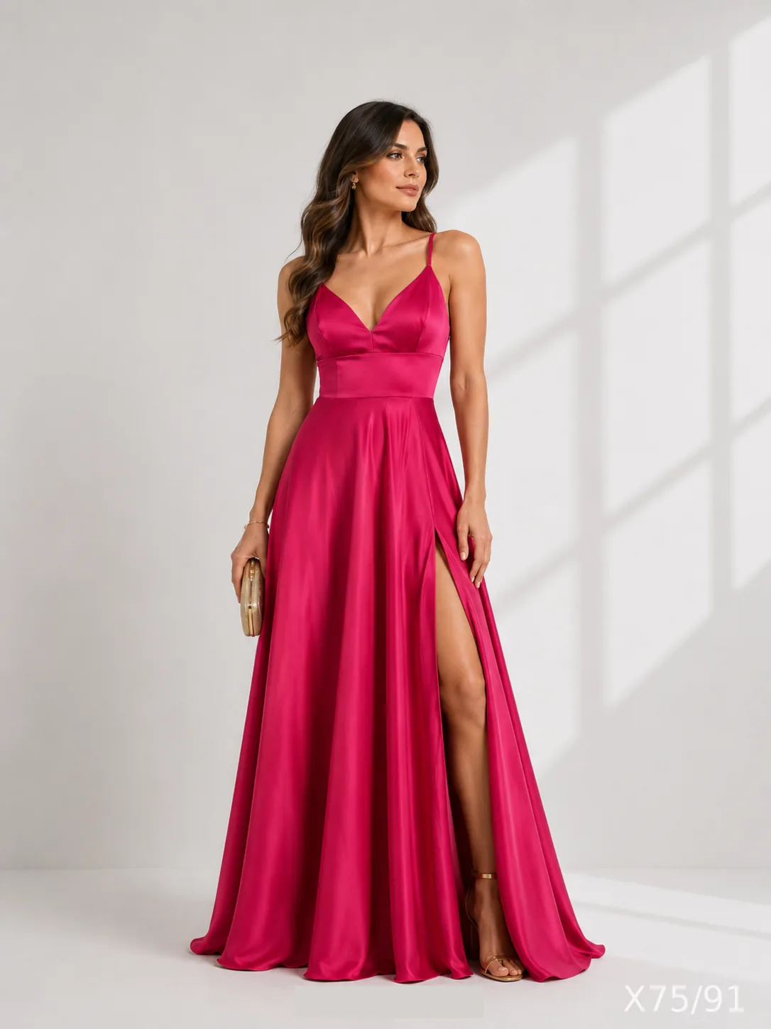 Vestido Longo Alças Finas