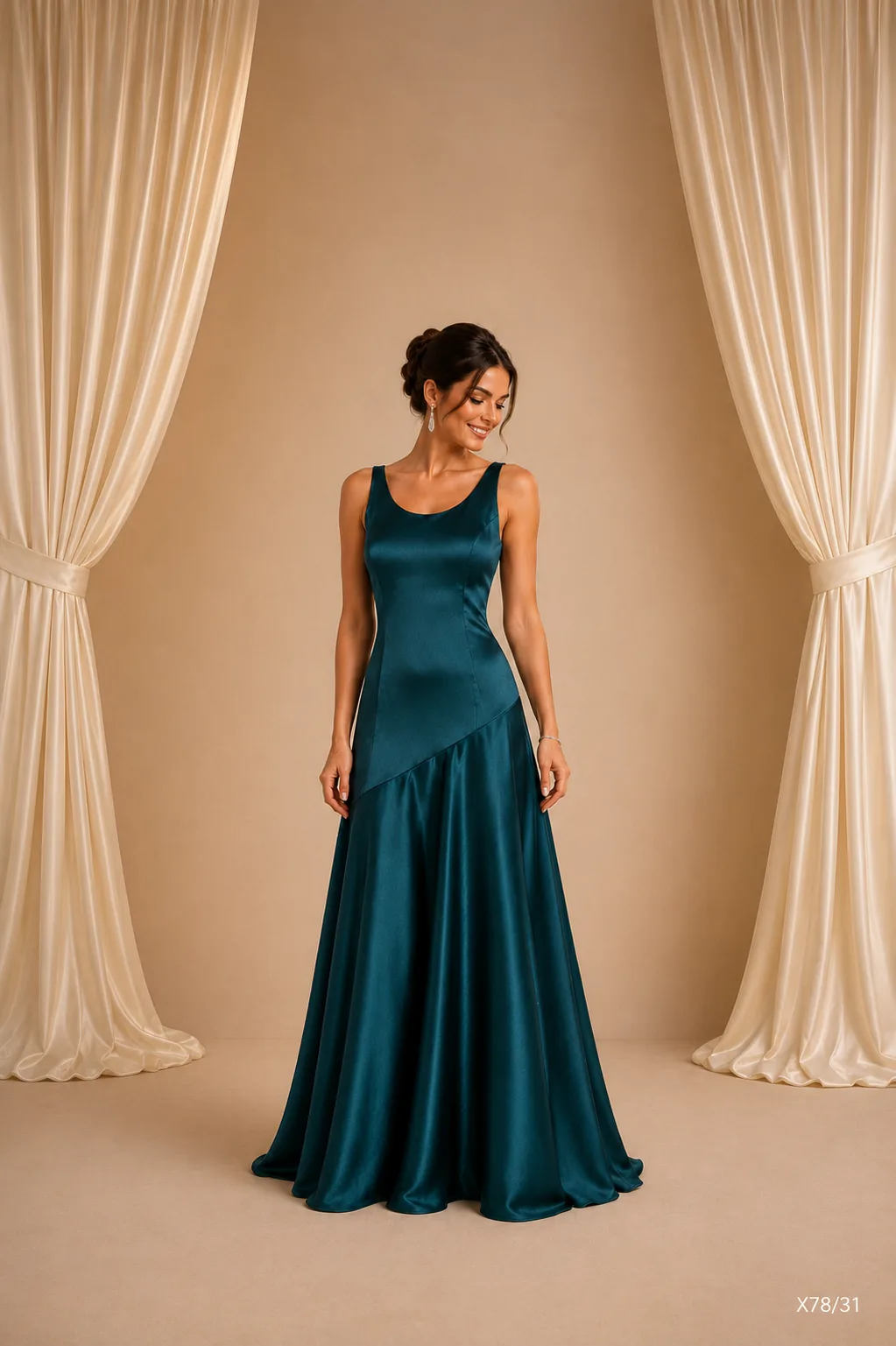 Vestido Longo Gola Canoa