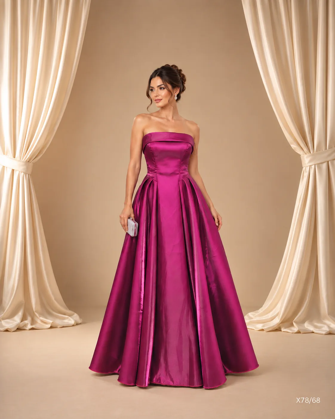 Vestido Longo Tomara que Caia Godê Duplo
