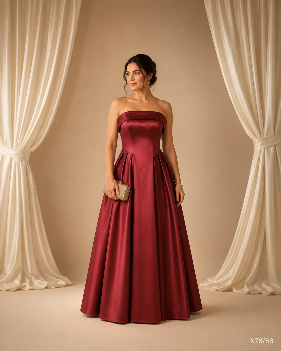 Vestido Longo Tomara que Caia Godê Duplo