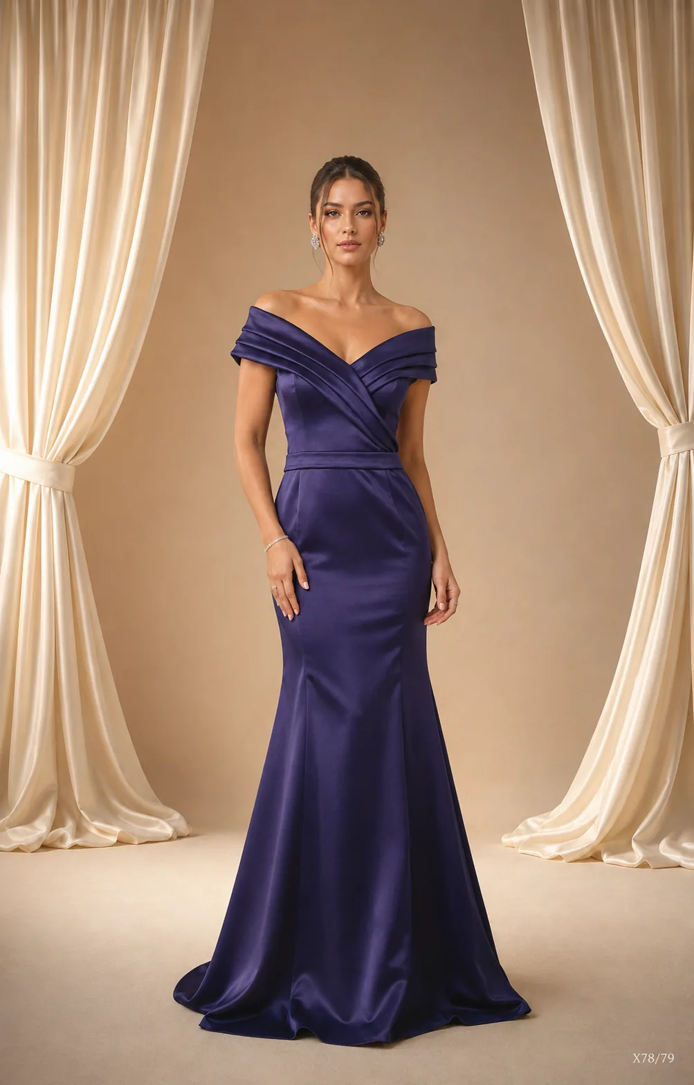 Vestido Longo Sereia Ombro a Ombro